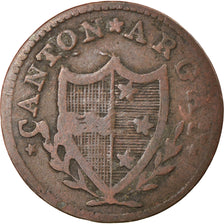 Moneta, CANTONI SVIZZERI, AARGAU, 2 Rappen, 1814, MB, Biglione, KM:11