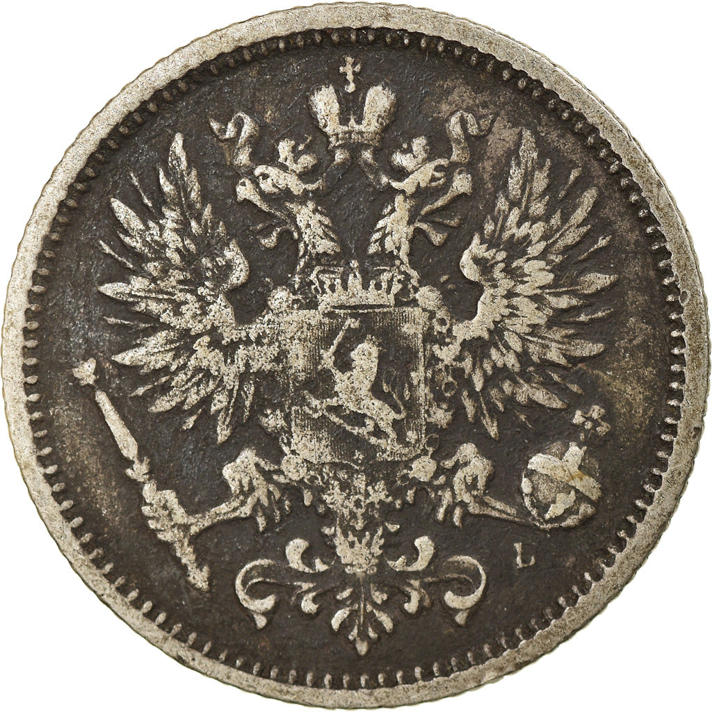 Münze, Finnland, Nicholas II, 50 Penniä, 1889, SS, Silber, KM:2.2
