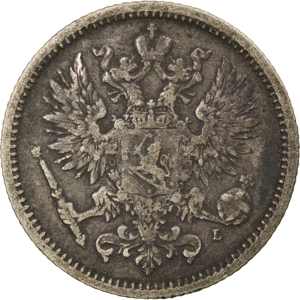 Coin, Finland, Nicholas II, 50 Penniä, 1891, EF(40-45), Silver, KM:2.2
