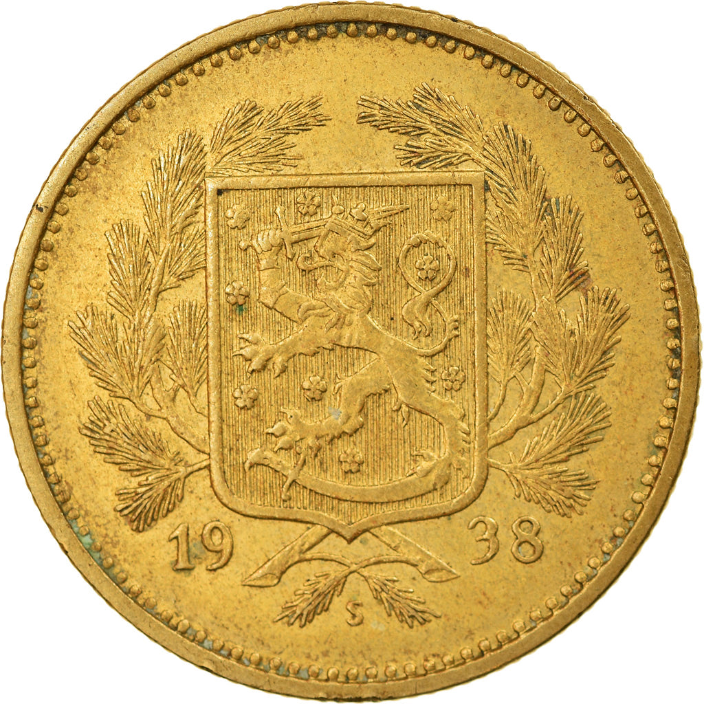 Münze, Finnland, 5 Markkaa, 1938, SS+, Aluminum-Bronze, KM:31