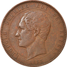 Coin, Belgium, 10 Centimes, 1853, EF(40-45), Copper, KM:1.1