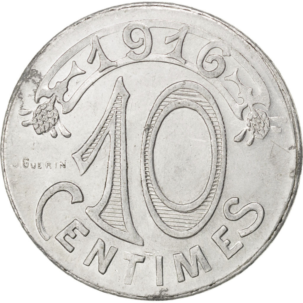 Marseille, Chambre de Commerce, 10 Centimes 1916, Elie 10.2E