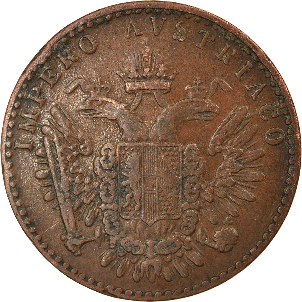 Coin, ITALIAN STATES, LOMBARDY-VENETIA, 3 Centesimi, 1852, Milan, EF(40-45)