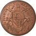 Moneta, DEPARTAMENTY WŁOSKIE, PAPAL STATES, Pius IX, Mezzo (1/2) Baiocco, 1848
