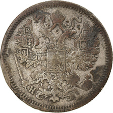 Monnaie, Russie, Nicholas II, 15 Kopeks, 1869, Saint-Petersburg, TB, Argent