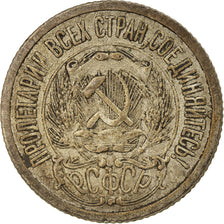 Coin, Russia, 15 Kopeks, 1923, Saint-Petersburg, EF(40-45), Silver, KM:81