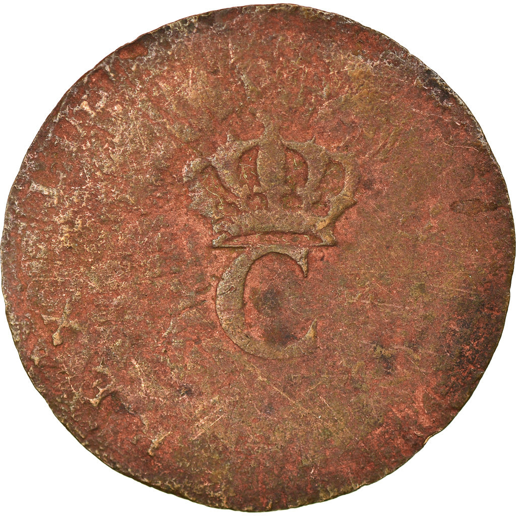 Moneda, Colonia general, Guyana, Sol, Sol Estampé, BC, Vellón, Lecompte:278a