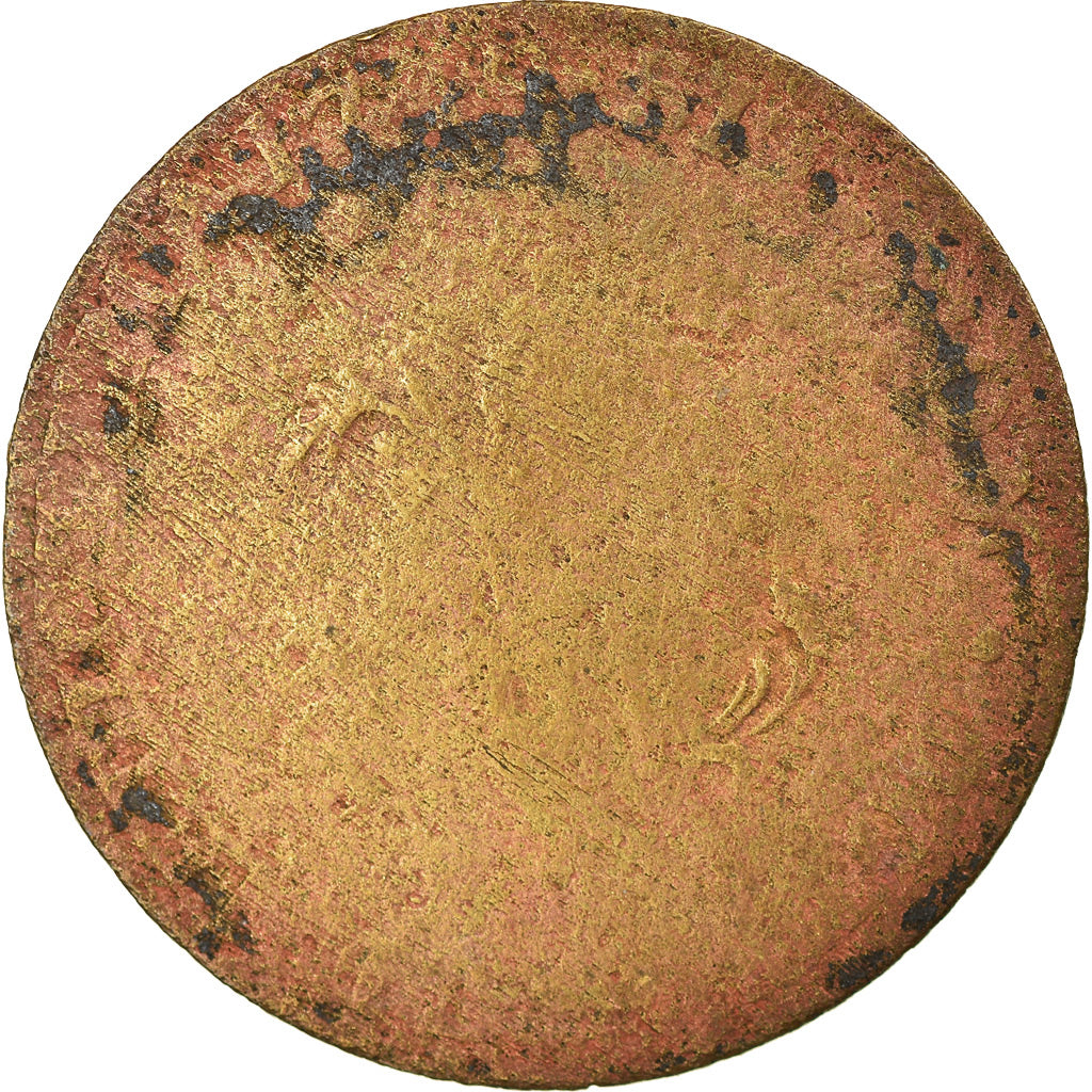 Coin, General Colony, Guyana, Sol, Sol Estampé, F(12-15), Billon, Lecompte:278a