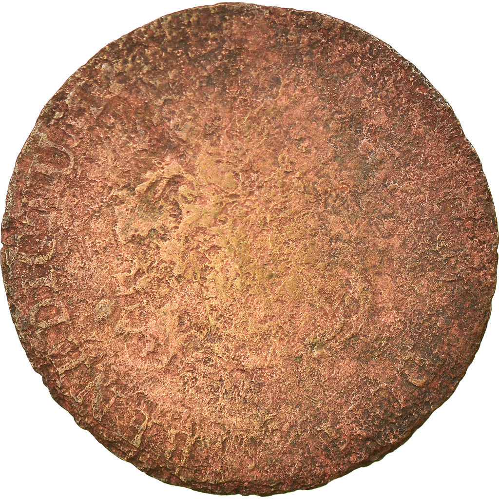 Coin, General Colony, Guyana, Sol, Sol Estampé, F(12-15), Billon, Lecompte:278a