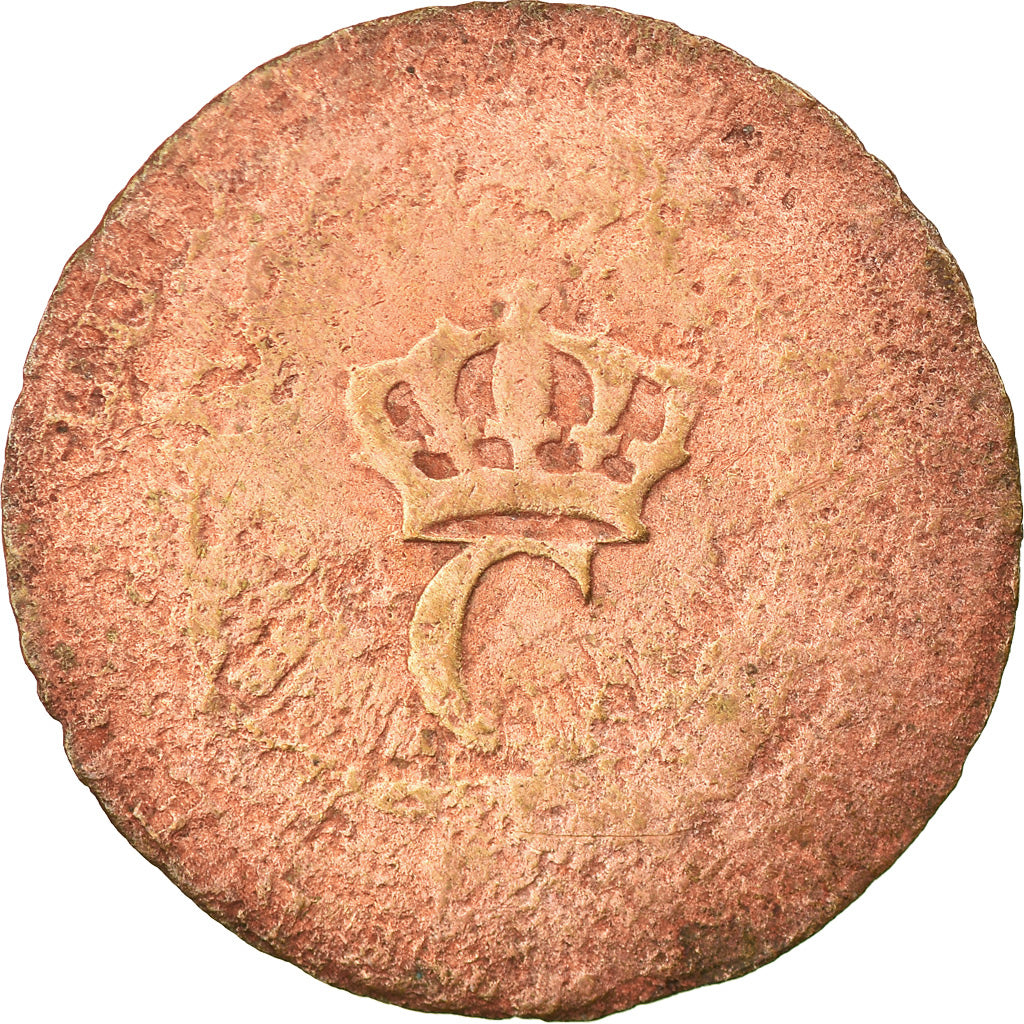 Coin, General Colony, Guyana, Sol, Sol Estampé, F(12-15), Billon, Lecompte:278a