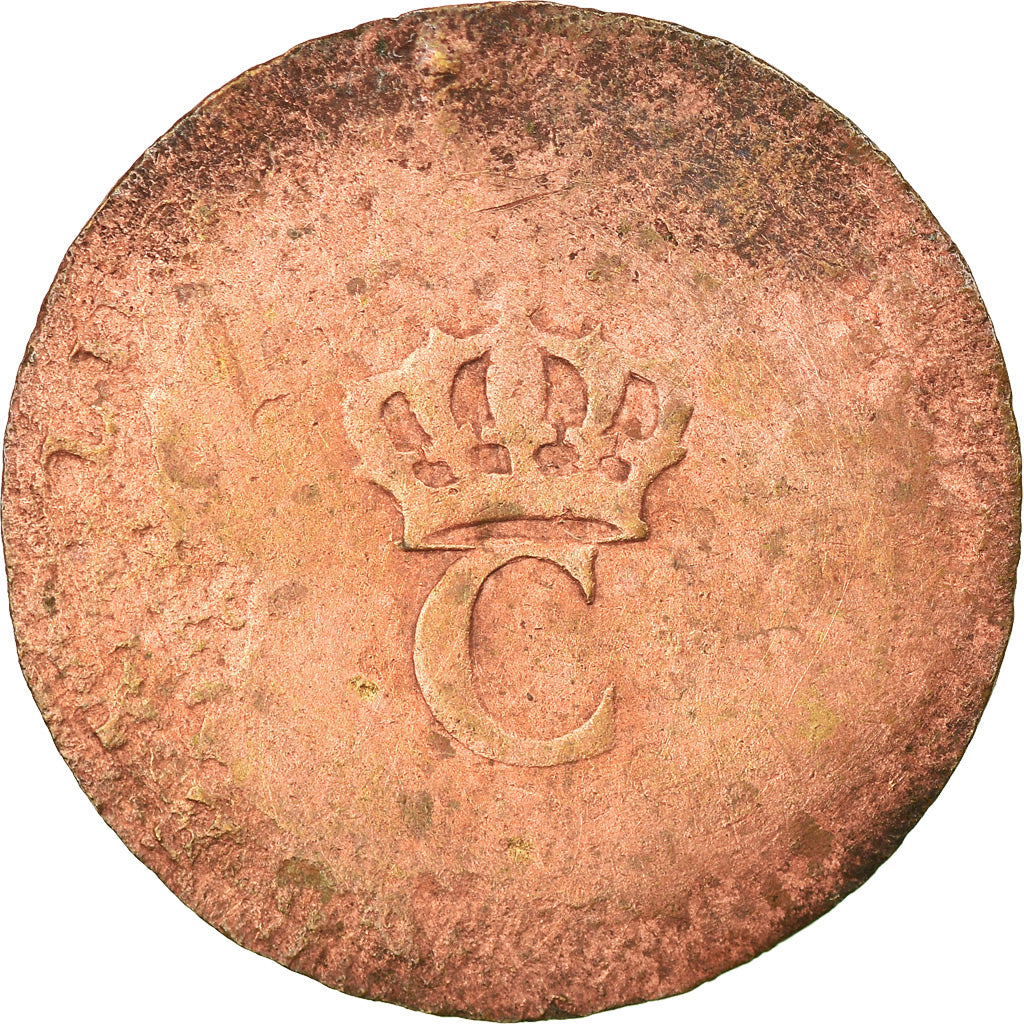 Coin, General Colony, Guyana, Sol, Sol Estampé, VF(20-25), Billon