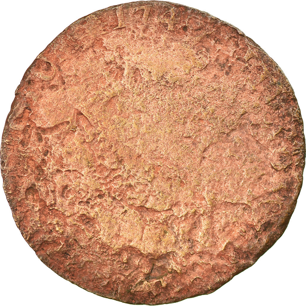 Coin, General Colony, Guyana, Sol, Sol Estampé, VF(20-25), Billon