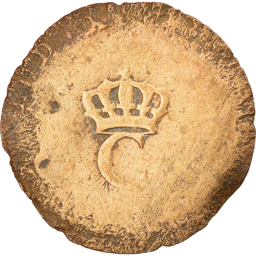 Coin, General Colony, Guyana, Sol, Sol Estampé, VF(20-25), Billon