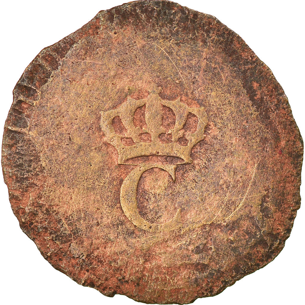 Coin, General Colony, Sol, Sol Estampé, VF(20-25), Billon, Lecompte:278a