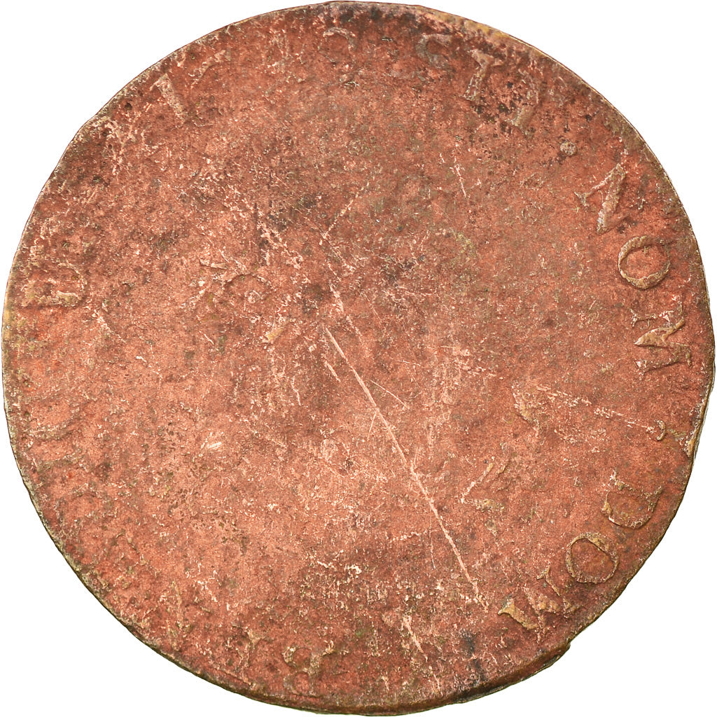 Moneda, Colonia general, Sol, Sol Estampé, BC+, Vellón, Lecompte:278a