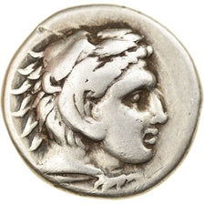Moeda, Reino da Macedónia, Alexander III, Drachm, Lampsakos, VF(30-35), Prata