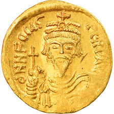 Moeda, Phocas, Solidus, 607-610, Constantinople, MS(60-62), Dourado, Sear:620