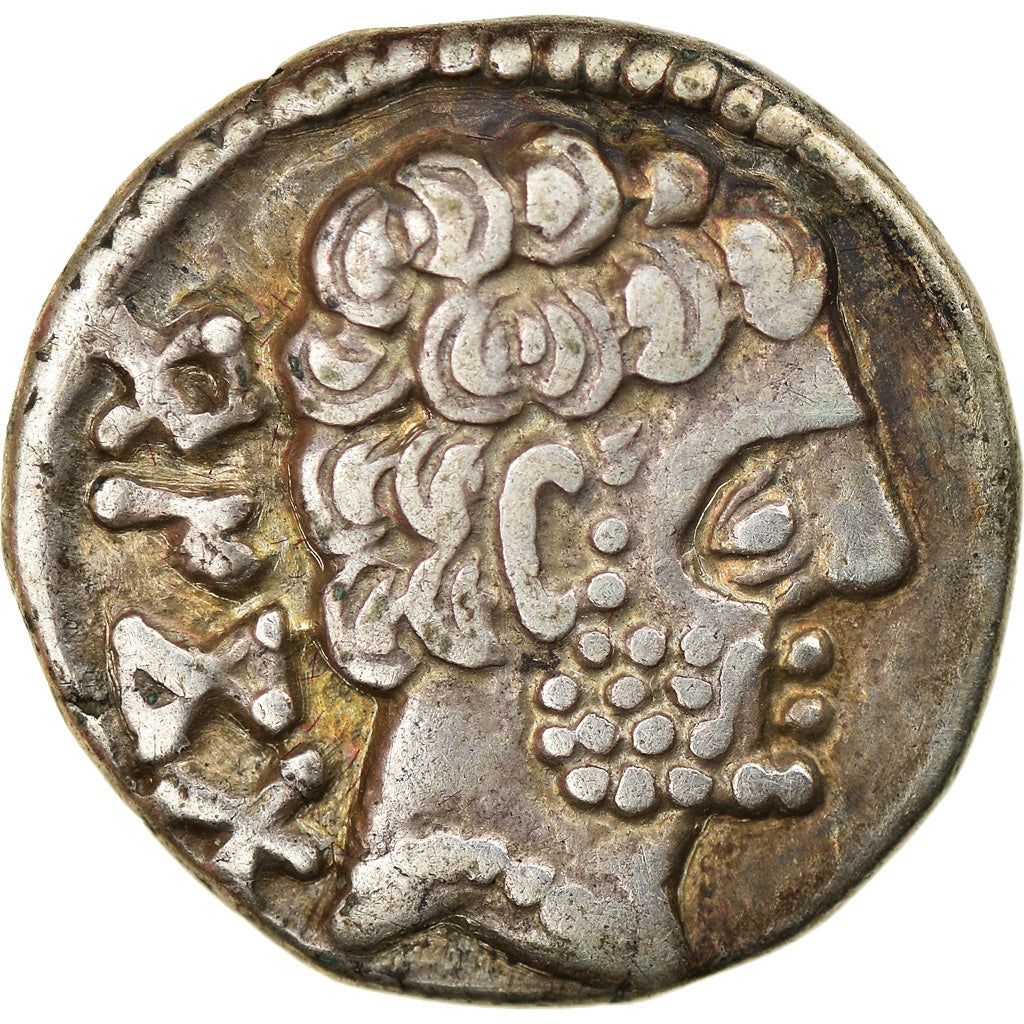 Munten, Spain, Barskunes, Denarius, AD 35, ZF, Zilver