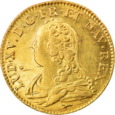 Monnaie, France, Louis XV, Louis d'or aux lunettes, Louis d'Or, 1729, Paris