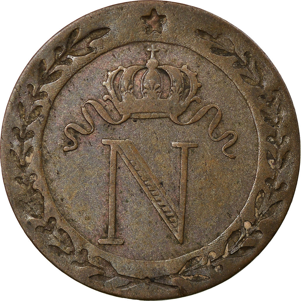 Münze, Frankreich, Napoléon I, 10 Centimes, 1809, Paris, S+, Billon, KM:676.1