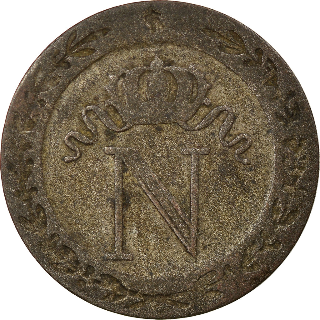 Münze, Frankreich, Napoléon I, 10 Centimes, 1809, Rouen, S+, Billon, KM:676.2