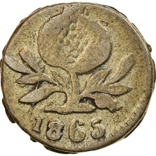 Coin, Colombia, 1/4 Decimo, 1865, Popayan, VF(30-35), Silver, KM:143.2