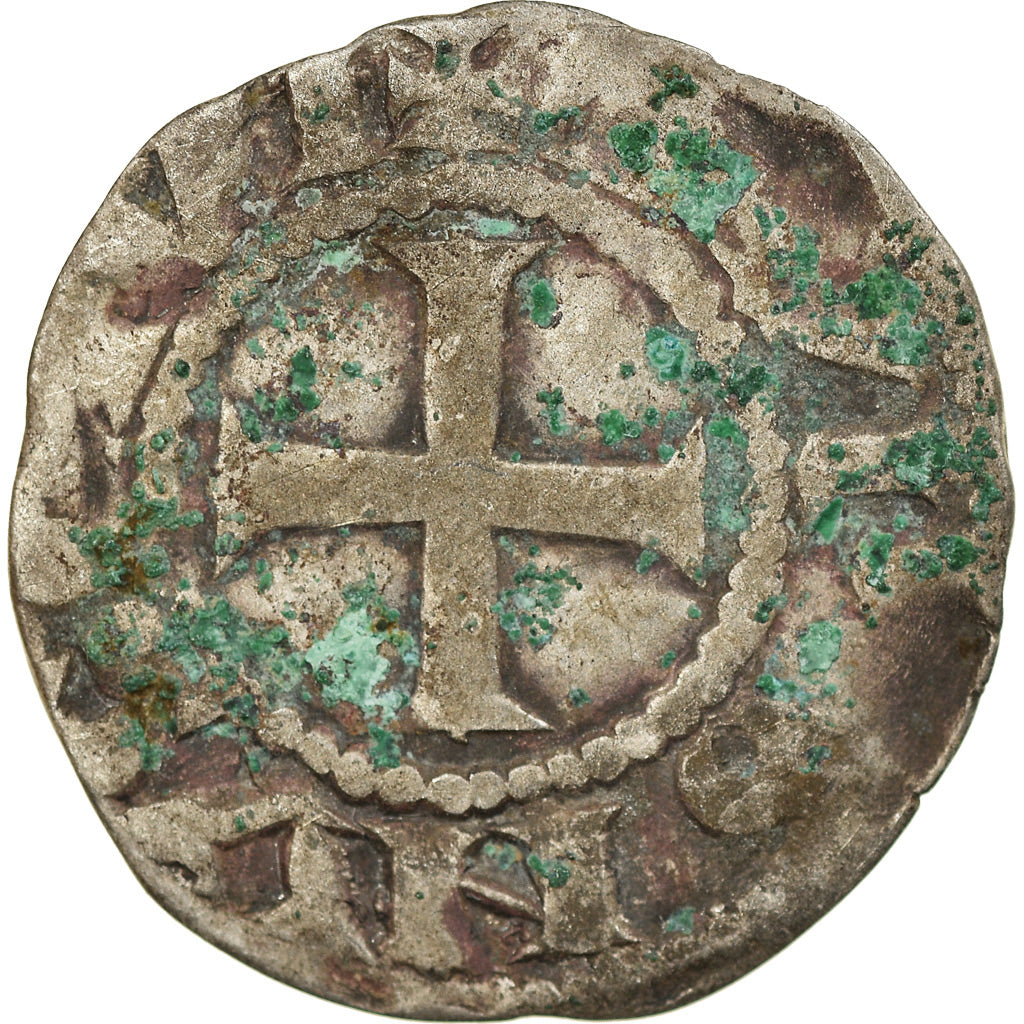 Moneda, Francia, Touraine, Denarius, Saint-Martin de Tours, BC+, Plata