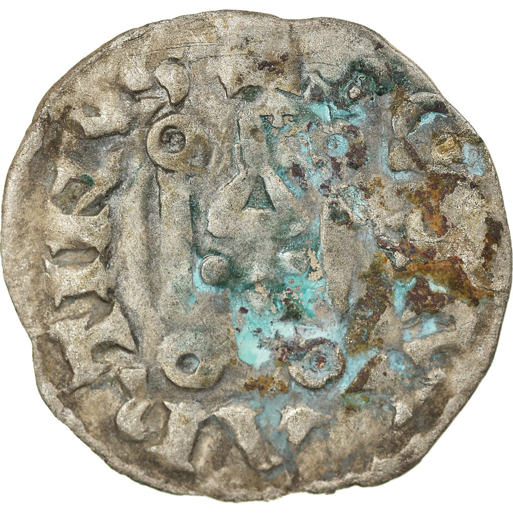 Moneda, Francia, Touraine, Denarius, Saint-Martin de Tours, BC+, Plata