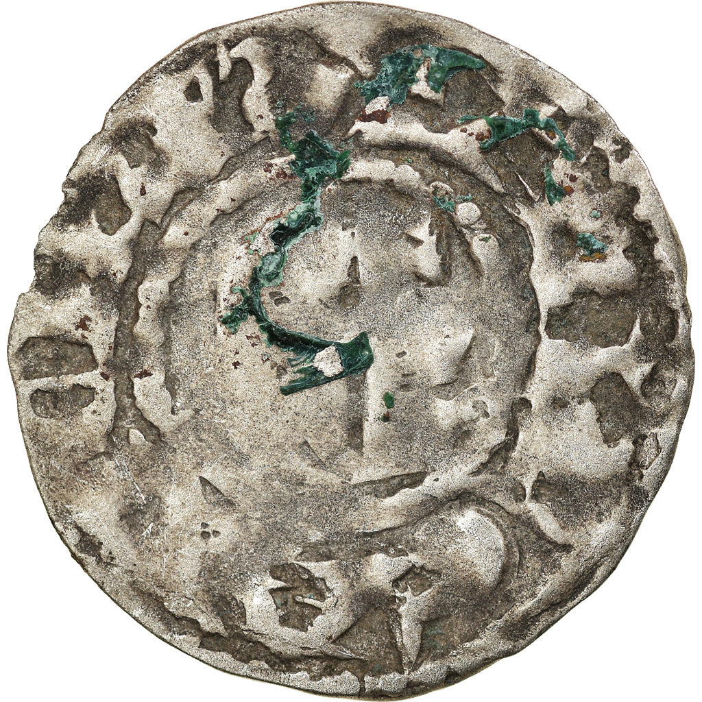 Moneta, Francia, Anjou, Foulques V, Denarius, Angers, MB, Argento, Boudeau:153
