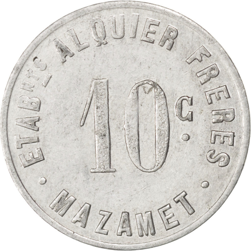 Mazamet, Etablissements Alquier Frères, 10 Centimes 1922, Elie 25.2