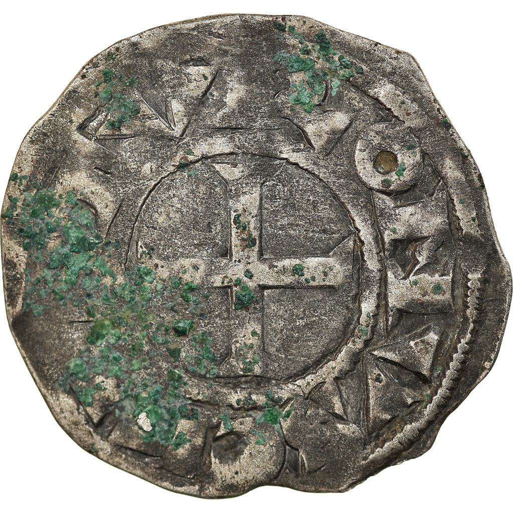 Moneda, Francia, Touraine, Denarius, Saint-Martin de Tours, BC+, Plata