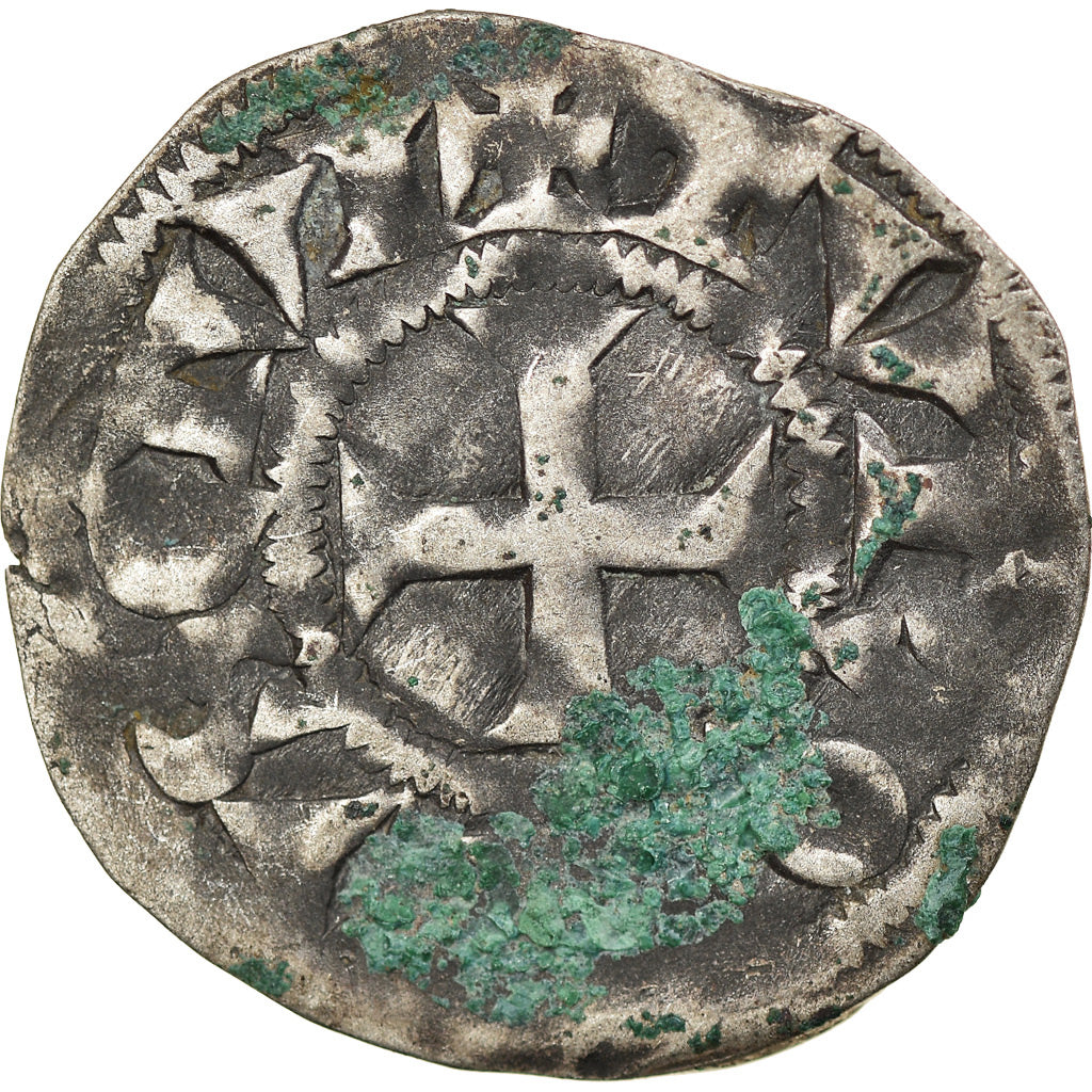 Munten, Frankrijk, Touraine, Denarius, Saint-Martin de Tours, FR+, Zilver