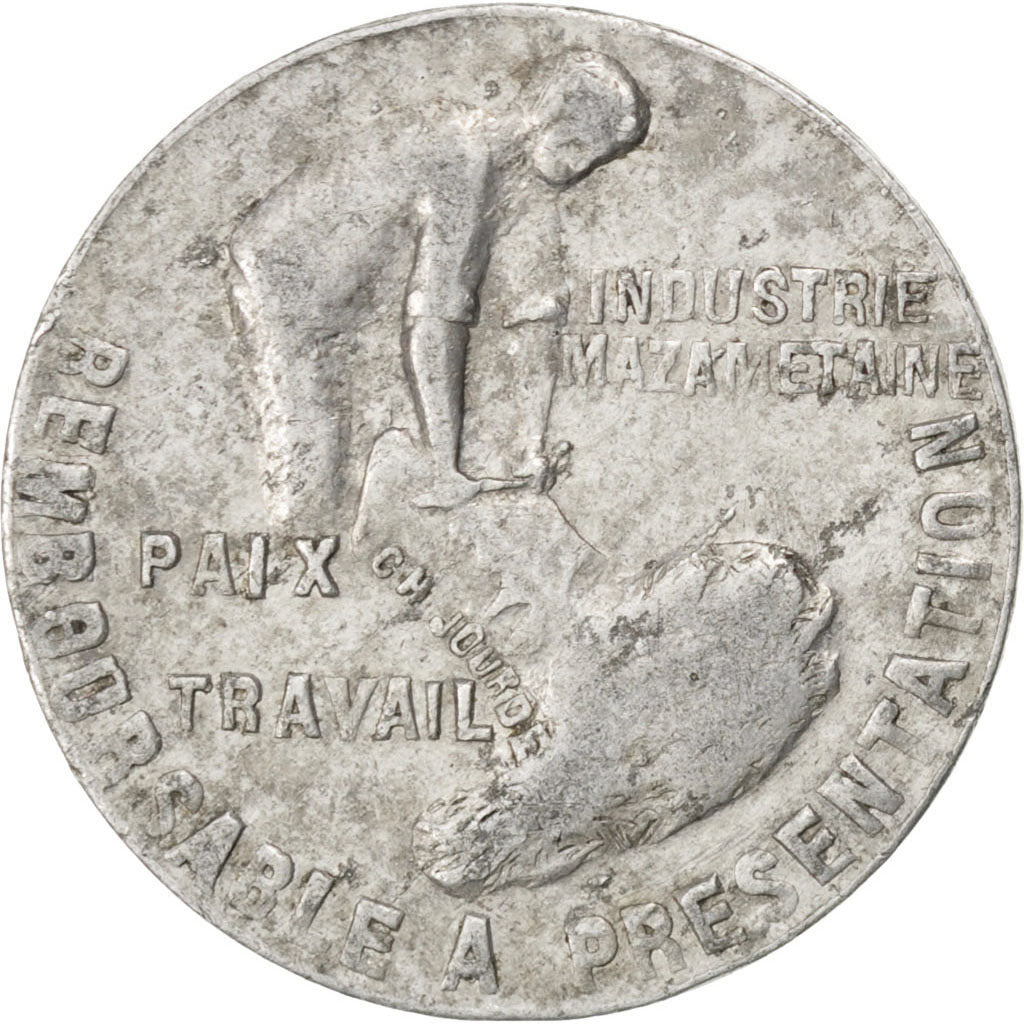 France, 25 Centimes, 1922, VF(30-35), Aluminium, Elie #25.3, 1.36