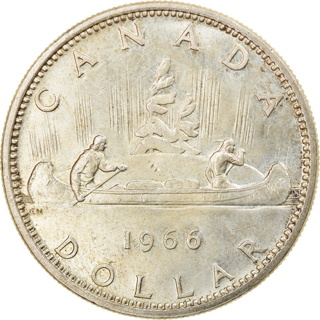 Coin, Canada, Elizabeth II, Dollar, 1966, Royal Canadian Mint, Ottawa