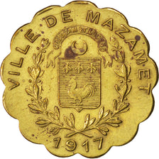 France, 5 Centimes, 1917, AU(50-53), Brass, Elie #10.1, 2.01