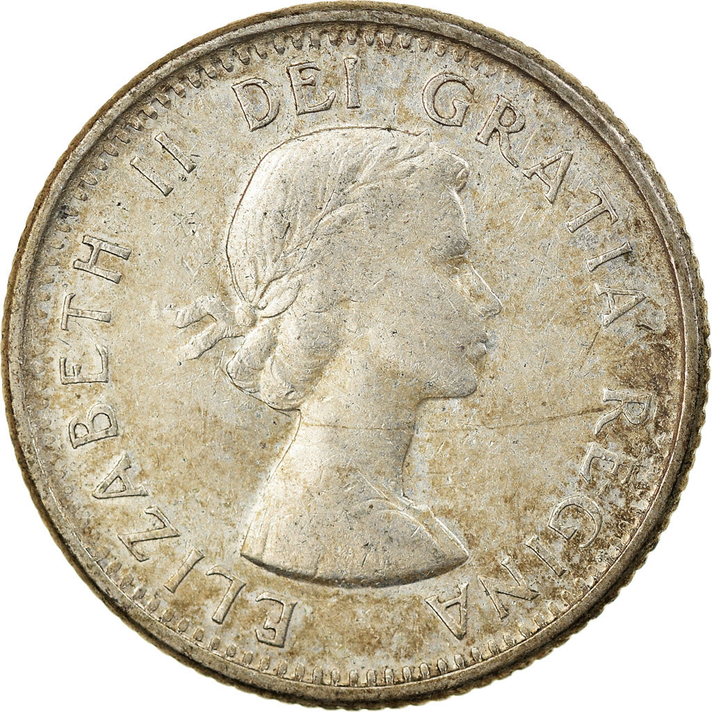 Moneta, Canada, Elizabeth II, 10 Cents, 1963, Royal Canadian Mint, Ottawa