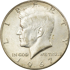 Coin, United States, Kennedy Half Dollar, Half Dollar, 1967, U.S. Mint
