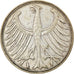 Münze, Bundesrepublik Deutschland, 5 Mark, 1951, Karlsruhe, S+, Silber