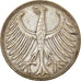 Coin, GERMANY - FEDERAL REPUBLIC, 5 Mark, 1951, Stuttgart, VF(30-35), Silver