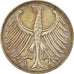 Coin, GERMANY - FEDERAL REPUBLIC, 5 Mark, 1957, Hambourg, EF(40-45), Silver