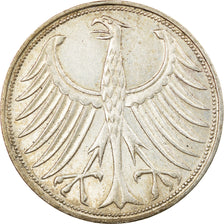 Coin, GERMANY - FEDERAL REPUBLIC, 5 Mark, 1965, Karlsruhe, AU(50-53), Silver
