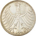 Coin, GERMANY - FEDERAL REPUBLIC, 5 Mark, 1965, Karlsruhe, AU(50-53), Silver