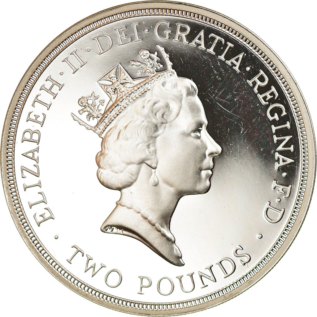 Moneta, Gran Bretagna, Elizabeth II, 2 Pounds, 1989, British Royal Mint, Proof