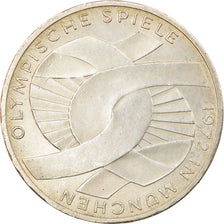 Moneda, ALEMANIA - REPÚBLICA FEDERAL, 10 Mark, 1972, Hambourg, MBC+, Plata