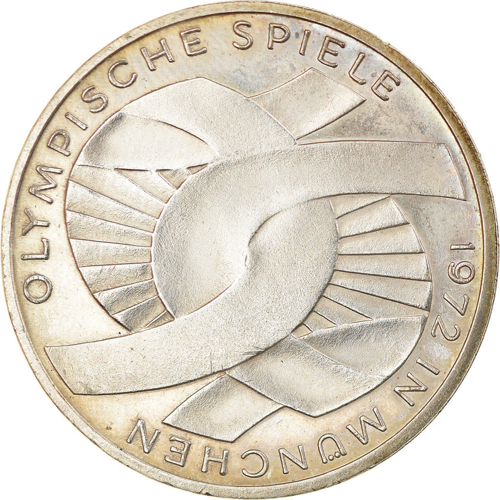 Münze, Bundesrepublik Deutschland, 10 Mark, 1972, Karlsruhe, SS+, Silber