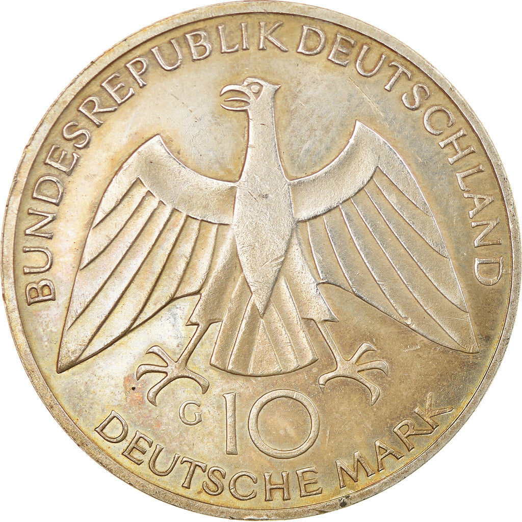 Münze, Bundesrepublik Deutschland, 10 Mark, 1972, Karlsruhe, SS+, Silber