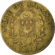 France, 10 Centimes, 1917, EF(40-45), Brass, Elie #10.4, 2.40