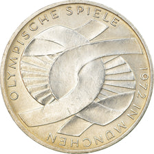 Moneta, GERMANIA - REPUBBLICA FEDERALE, 10 Mark, 1972, Munich, BB, Argento