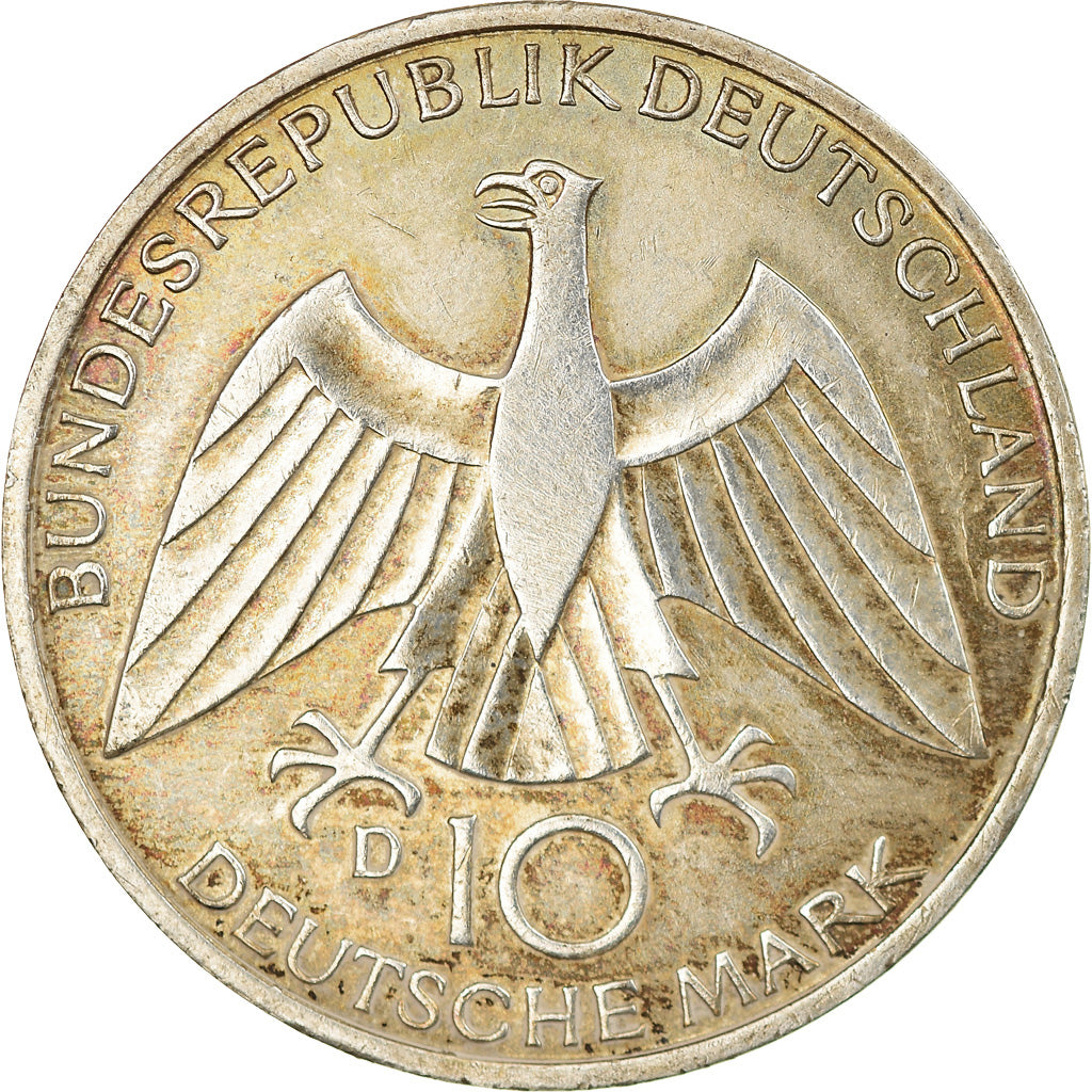 Moneta, GERMANIA - REPUBBLICA FEDERALE, 10 Mark, 1972, Munich, BB, Argento