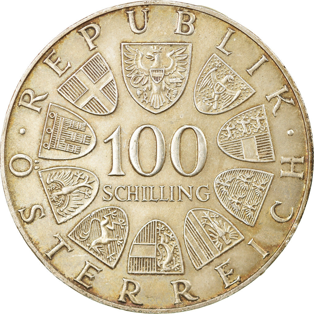 Coin, Austria, 100 Schilling, 1975, AU(50-53), Silver, KM:2923
